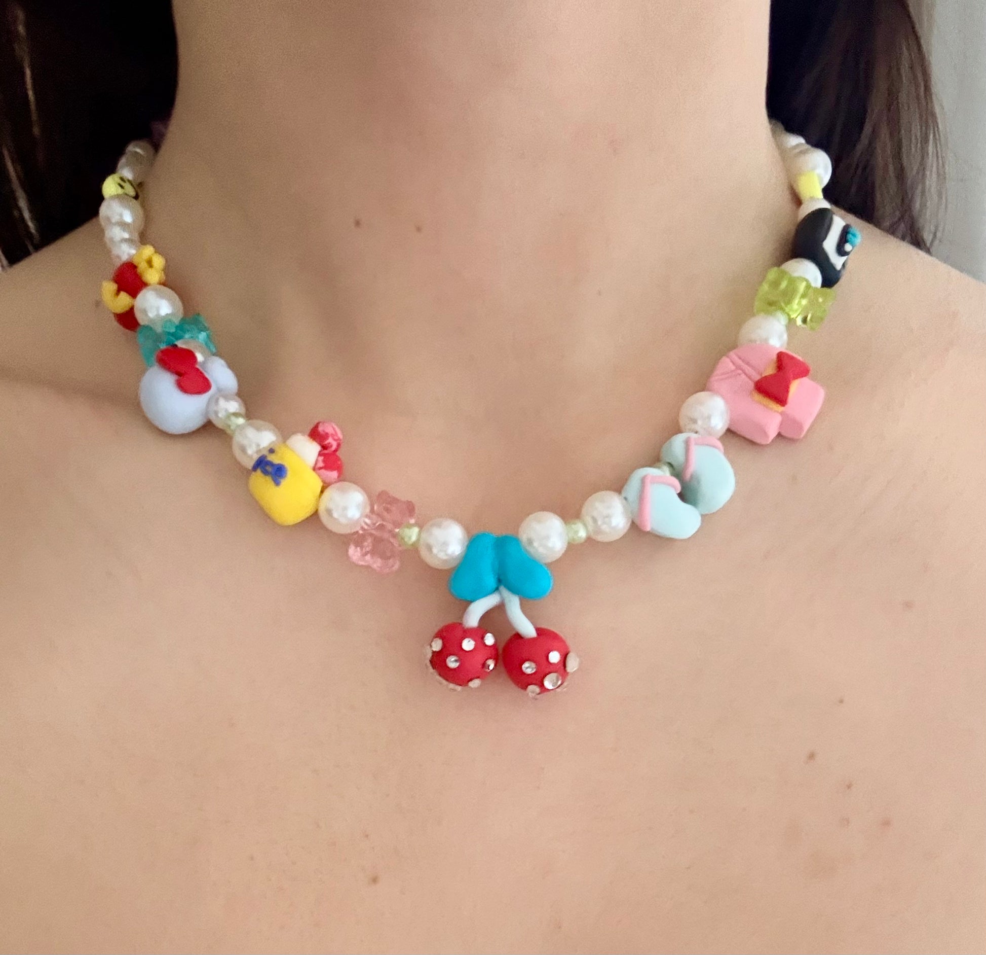Rainbow Sprinkle ハンドメイド ネックレス – RISA wonders Rainbow Sprinkle ハンドメイド ネックレス – RISA wonders
